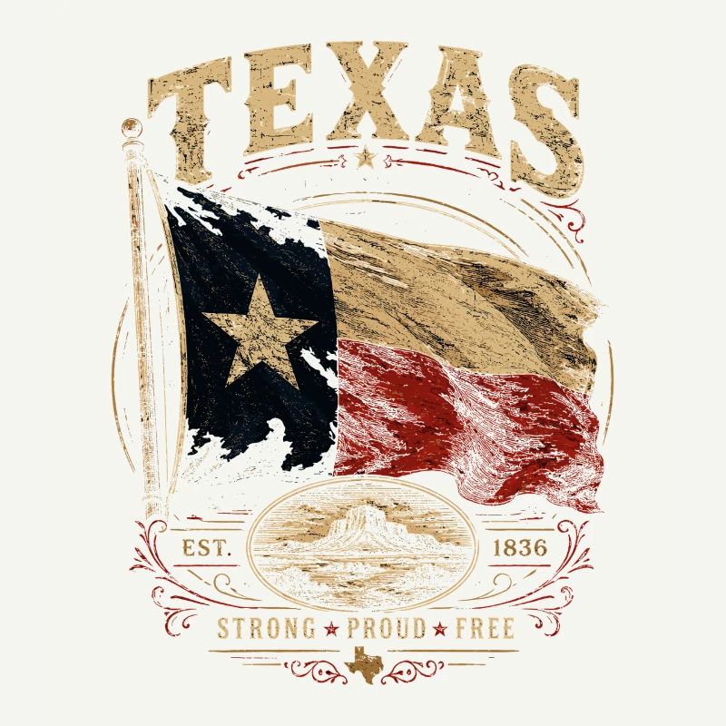 Fierté du drapeau du Texas : Stark & Free