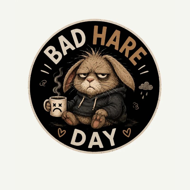 Bad Hare Day Grumpy Bunny