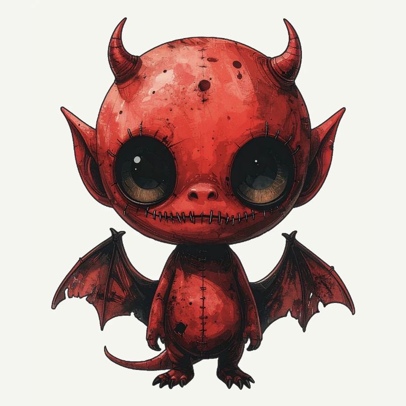 Creepy Cute Red Devil