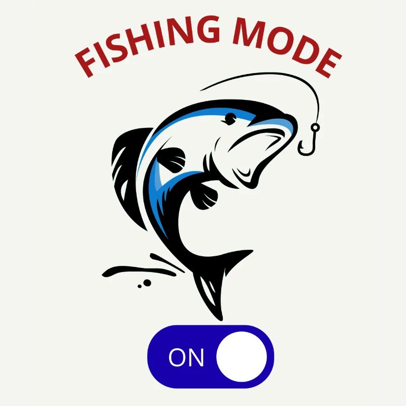 Mode pêche activé Cool Angler Fish Hook Tee