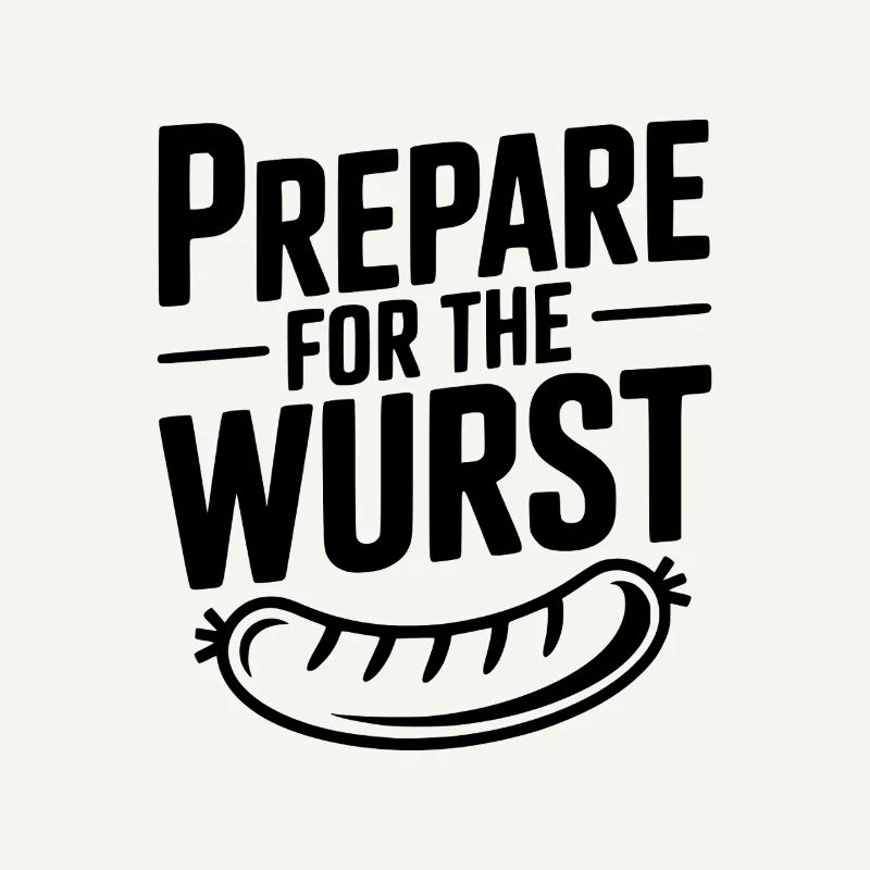Bereite dich auf die Wurst vor