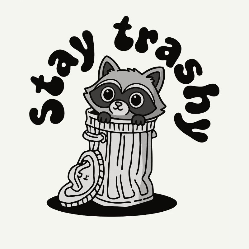 Reste Trashig, Mignon Panda Raton Laveur Ordures