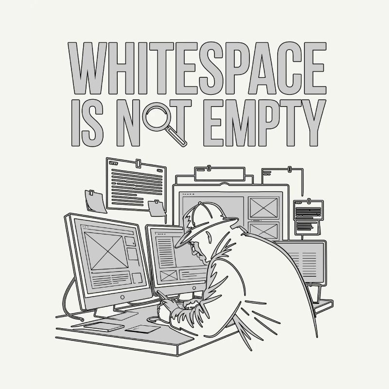 L’espace blanc pour les designers UX/UI n’est pas un design web vide