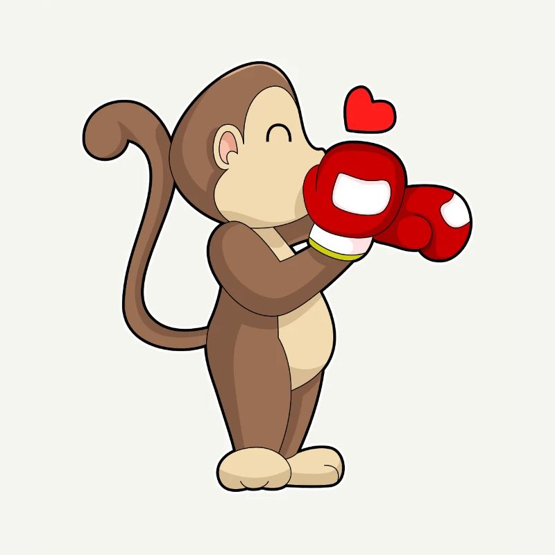 Monkey Boxer Gants de boxe Boxe Boxe