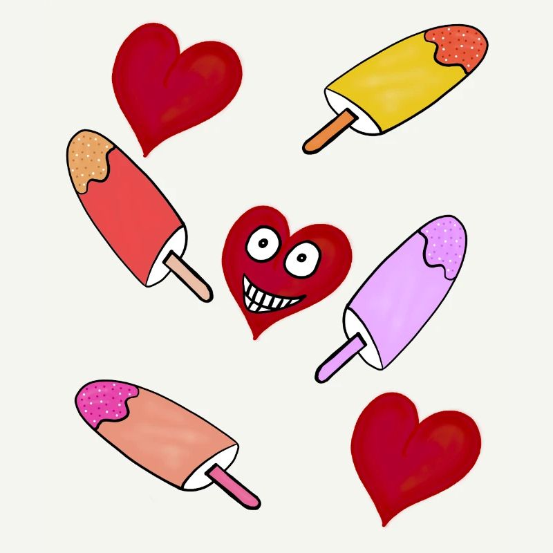 Eis Eiskrem Eiscreme  Kinder