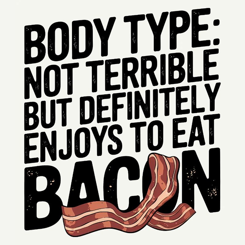 Type de corps humoristique amateur de bacon