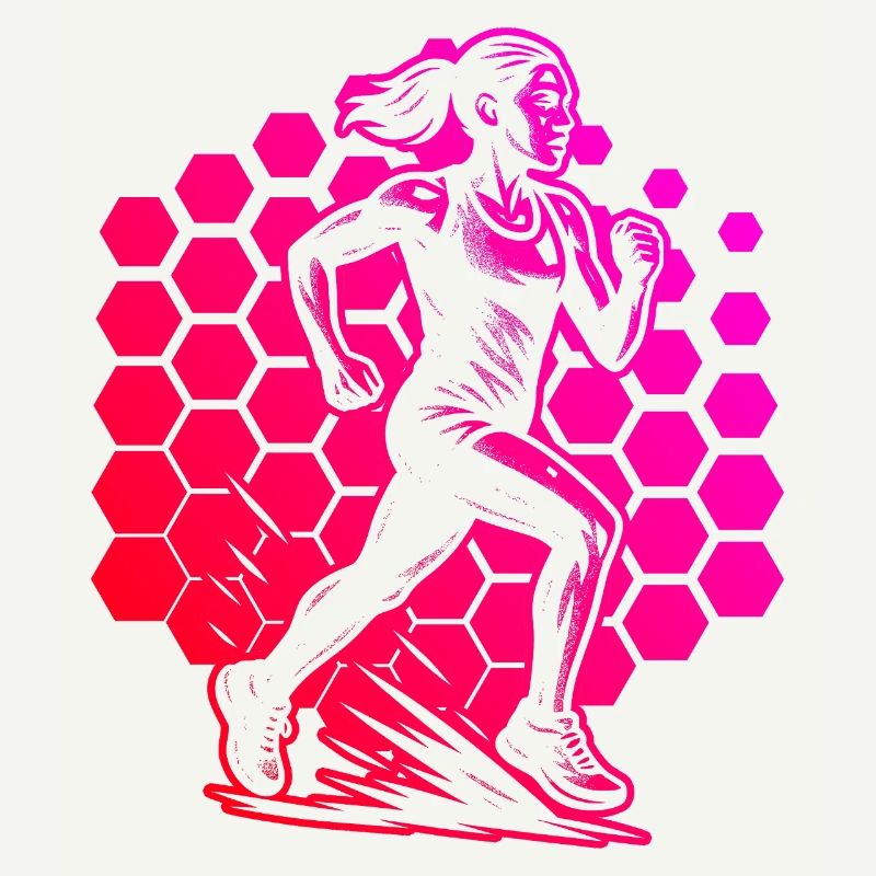 Modern Running Artwork