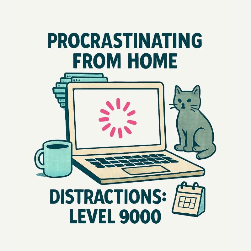 Humor Procrastination Telecommuting Chat and Coffee
