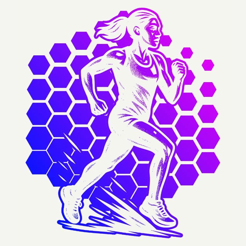 Modern Running Artwork