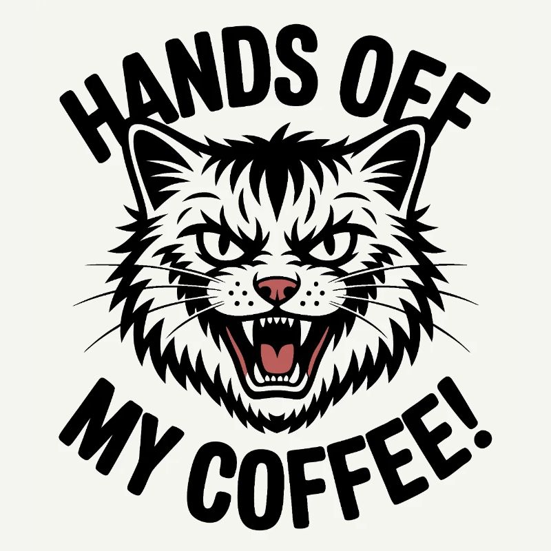 Grumpy Kaffeekatze