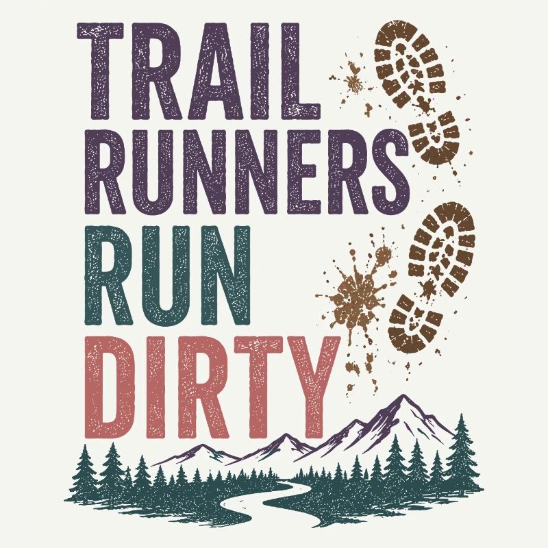 Trailrunner laufen schmutzig