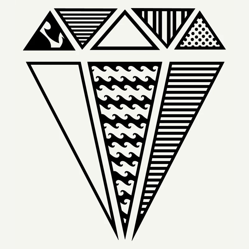 Diamant mit Muster
