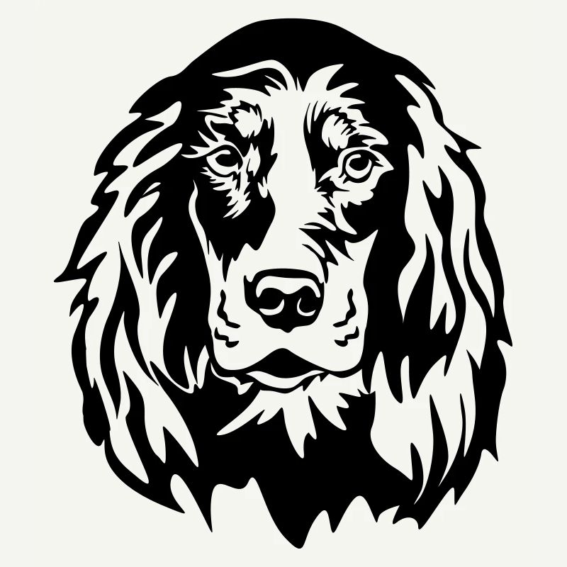 Gordon Setter Kopf