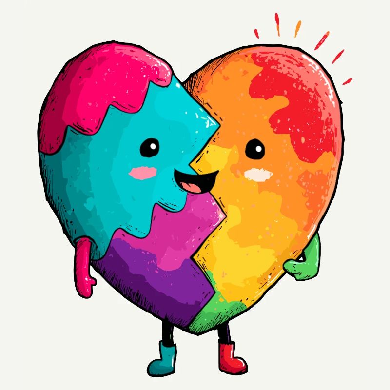 Rainbow Heart Hug