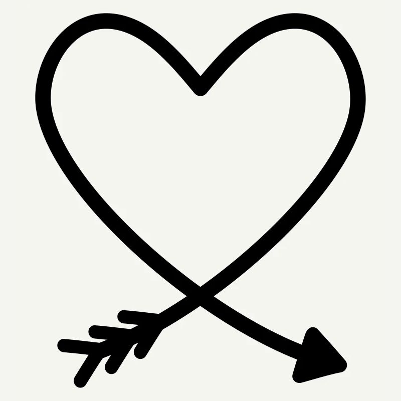 Herz Pfeil Liebe Freundschaft Kraft Geschenkidee
