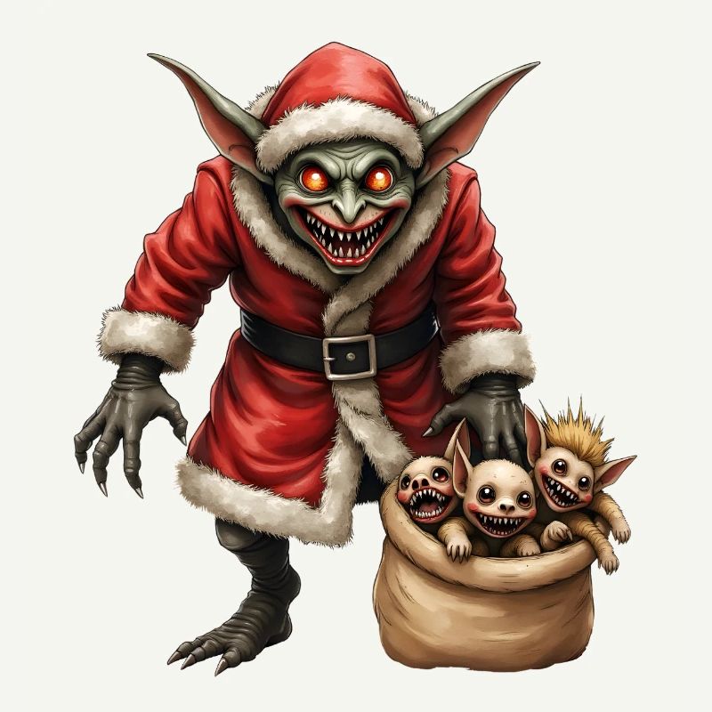 Christmas Goblin with Creatures