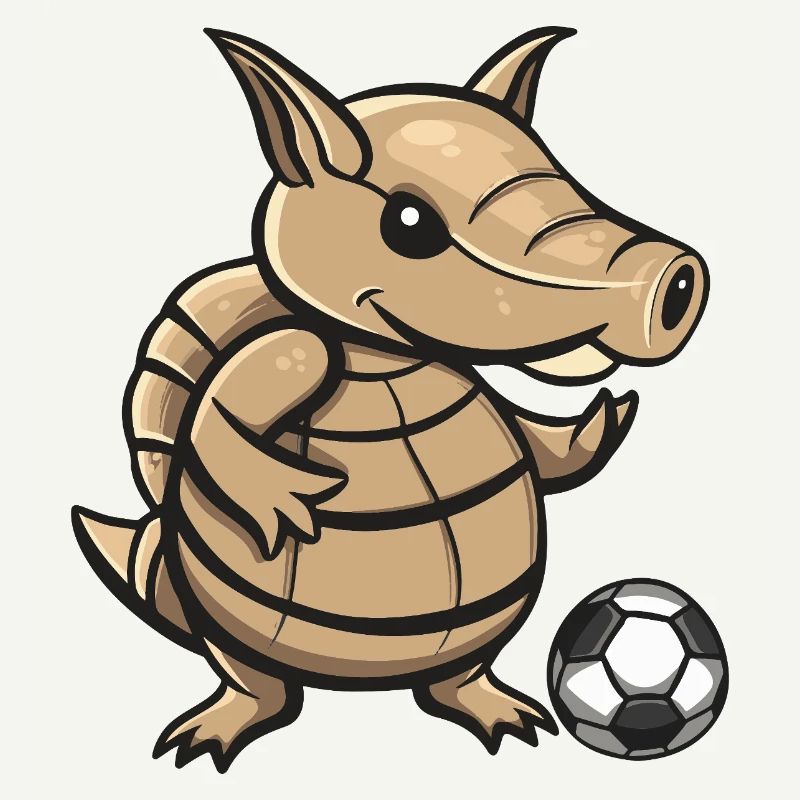 Conception du dessin animé Armadillo Kicker