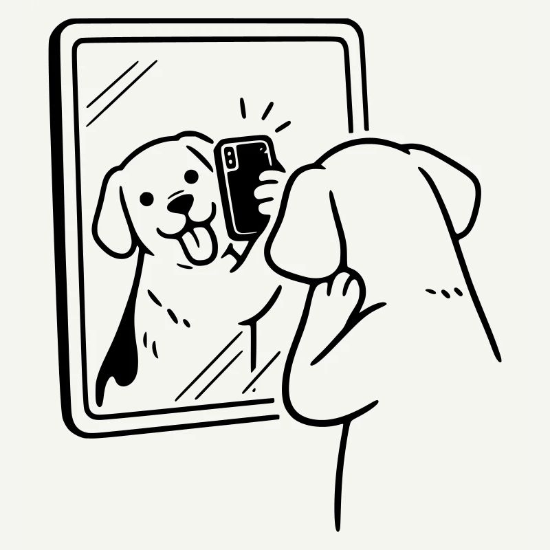 Chien Selfie Chien