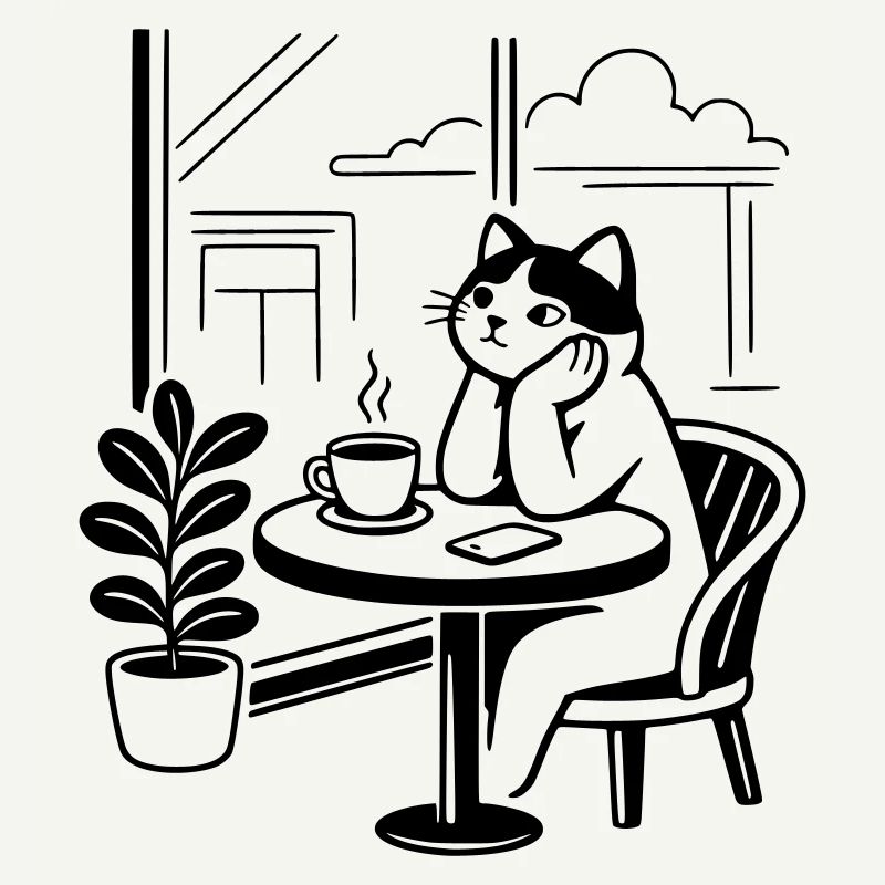 Café des chats attentionné