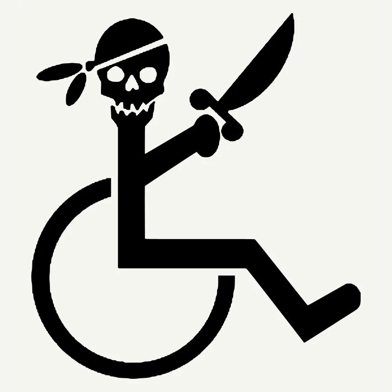 Pirate en fauteuil roulant #