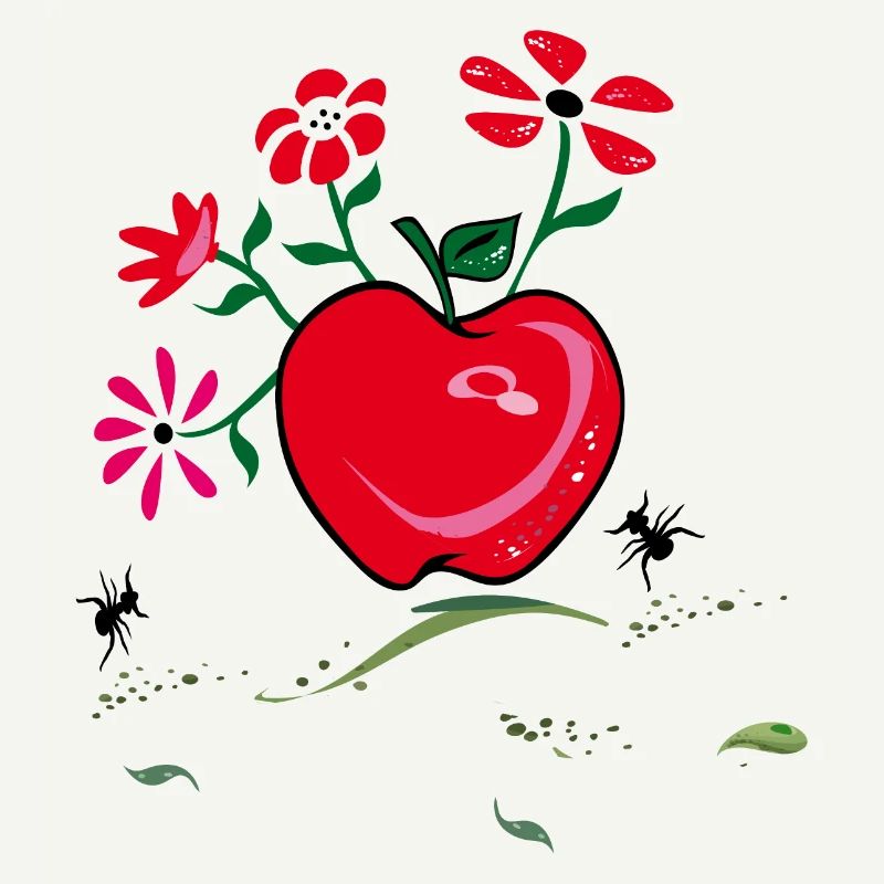 Pomme, Salutation Fleur, Fourmis