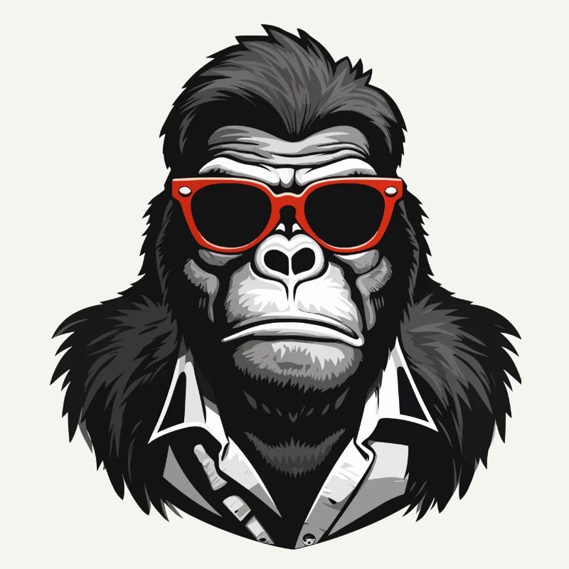 gorilla, monkey, primate