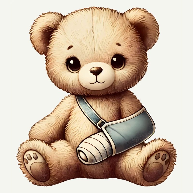 heartwarming teddy bear as a comforter