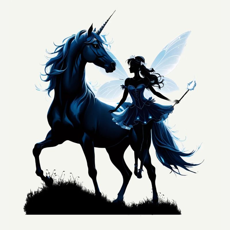 Die Fee und das Einhorn: Ein nächtliches Abenteuer.