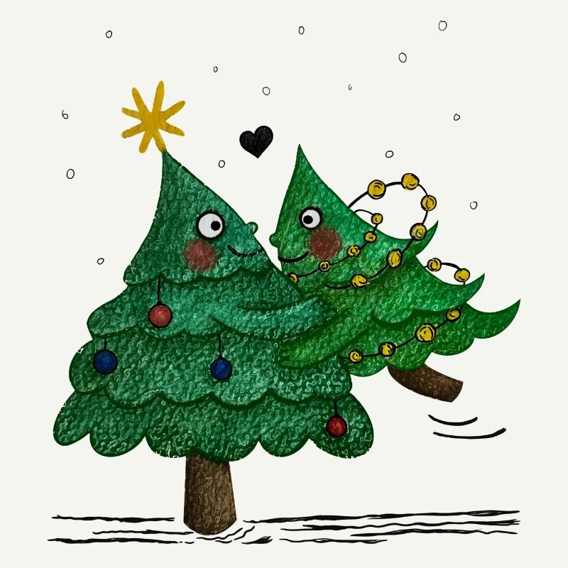 De jolis sapins de Noël