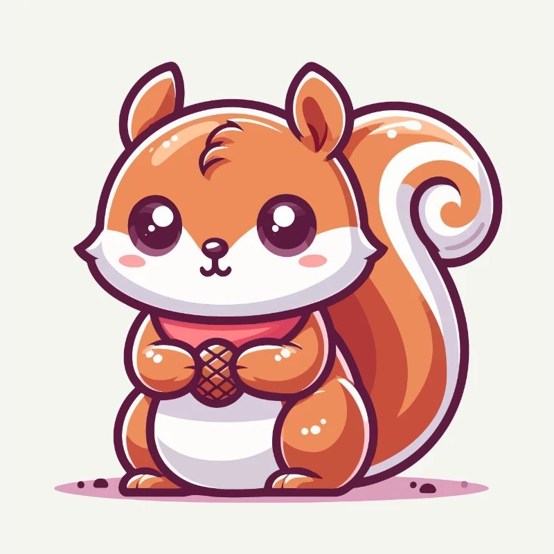 Squirrel with a seed