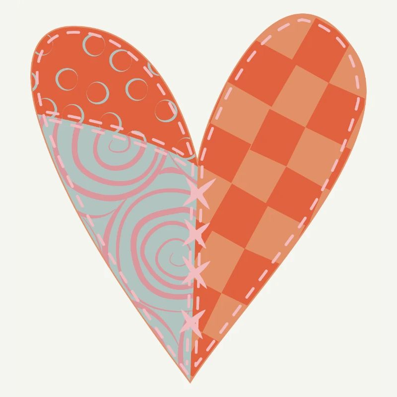 Patchwork Herz Nr 5