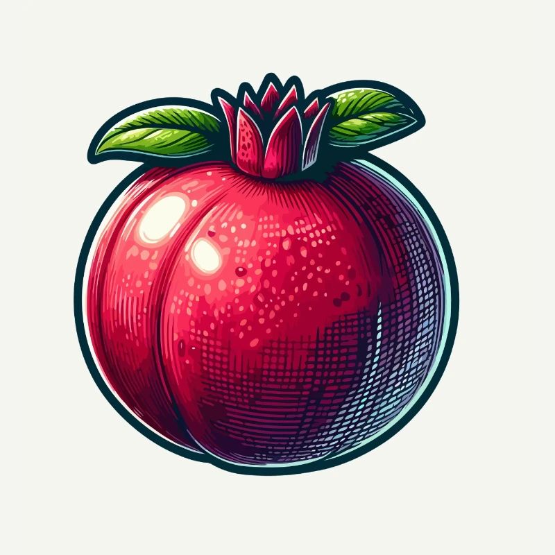 Pomegranate with Bright Modern Patterns