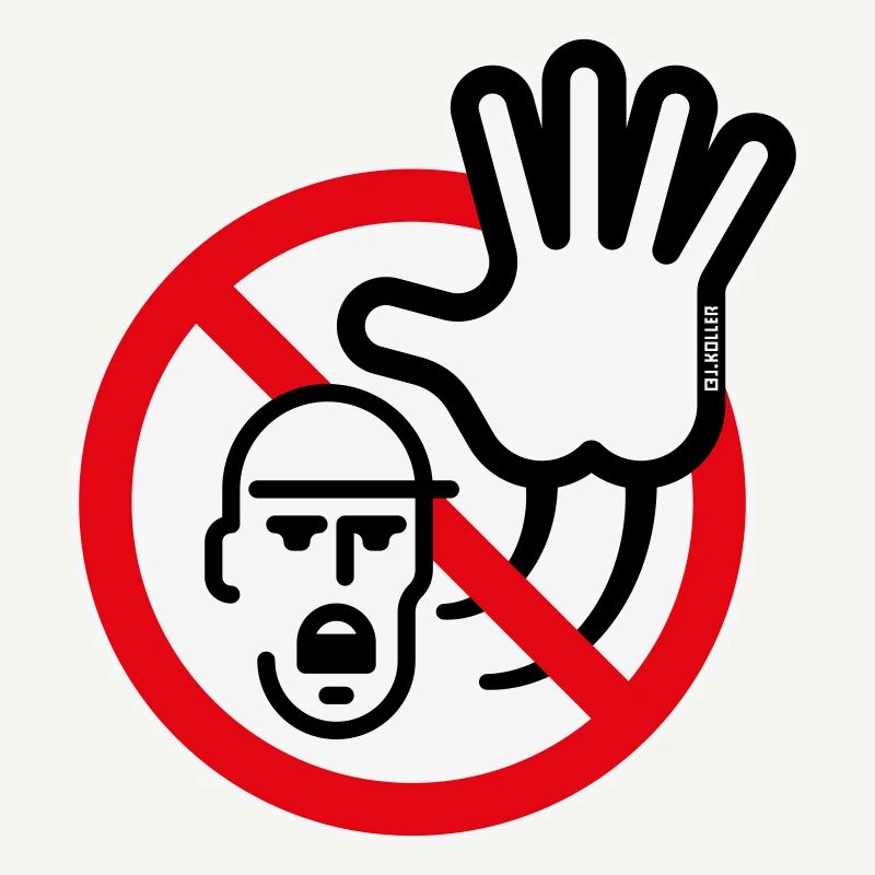 Panneau d’avertissement / Avertissement / Interdiction (Symbole / 3C)