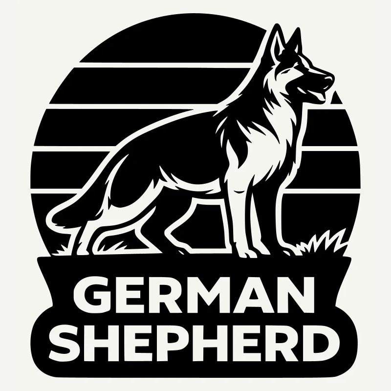 Deutscher Schäferhund Silhouette