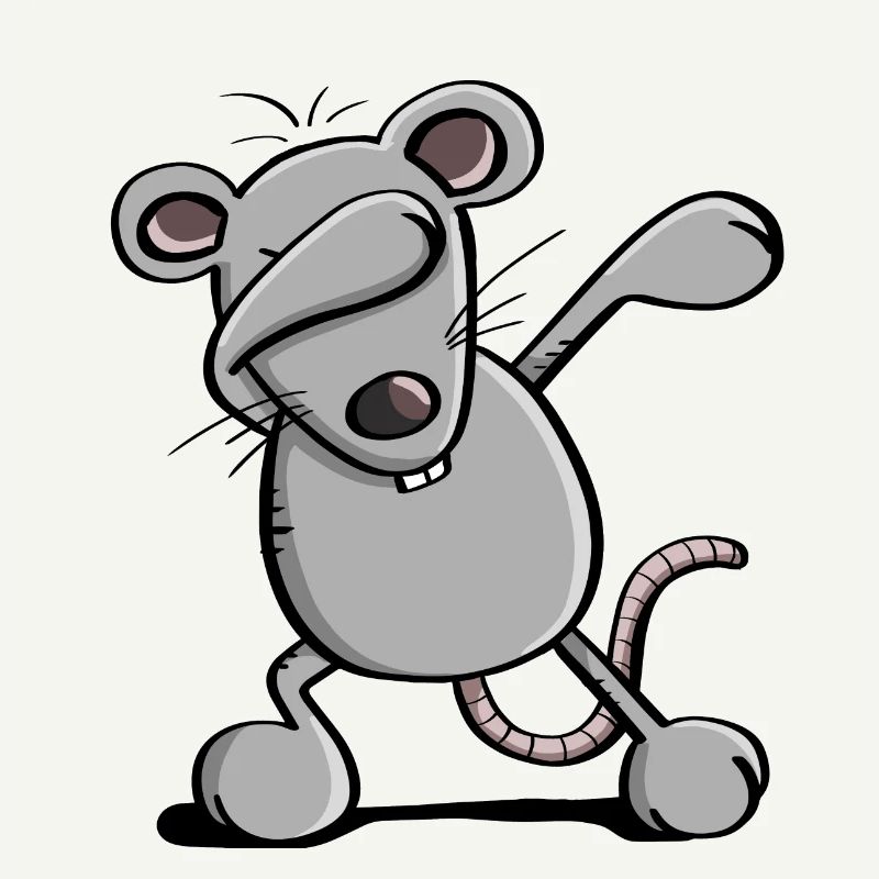 Coole Dab Dance Maus - Dabbing Ratte - Comic