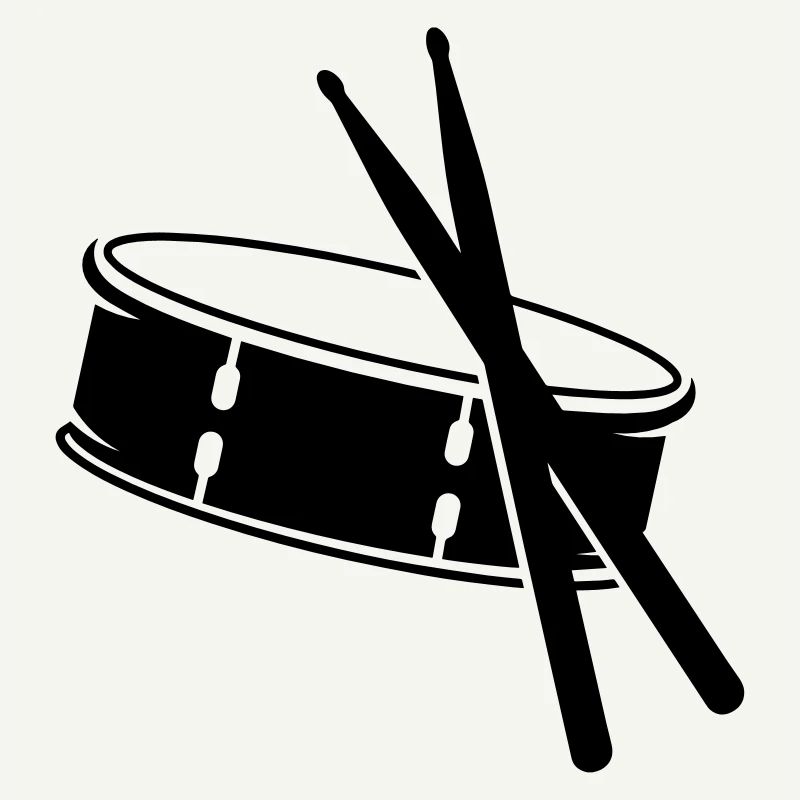 A drum and sticks