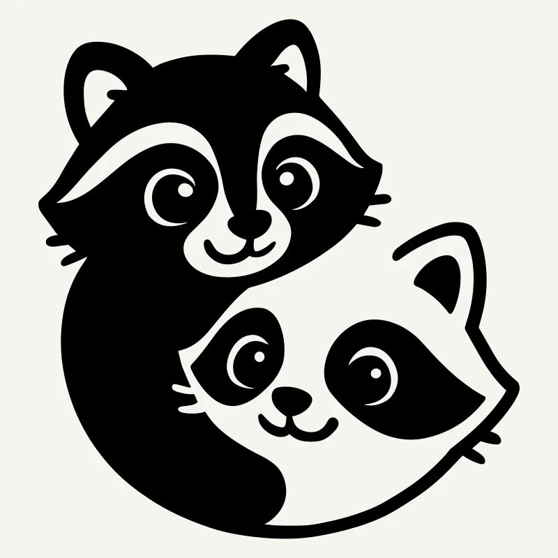 Ying Yang Dachs Pärchen