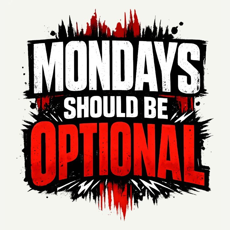 Monday should be optional Vintage