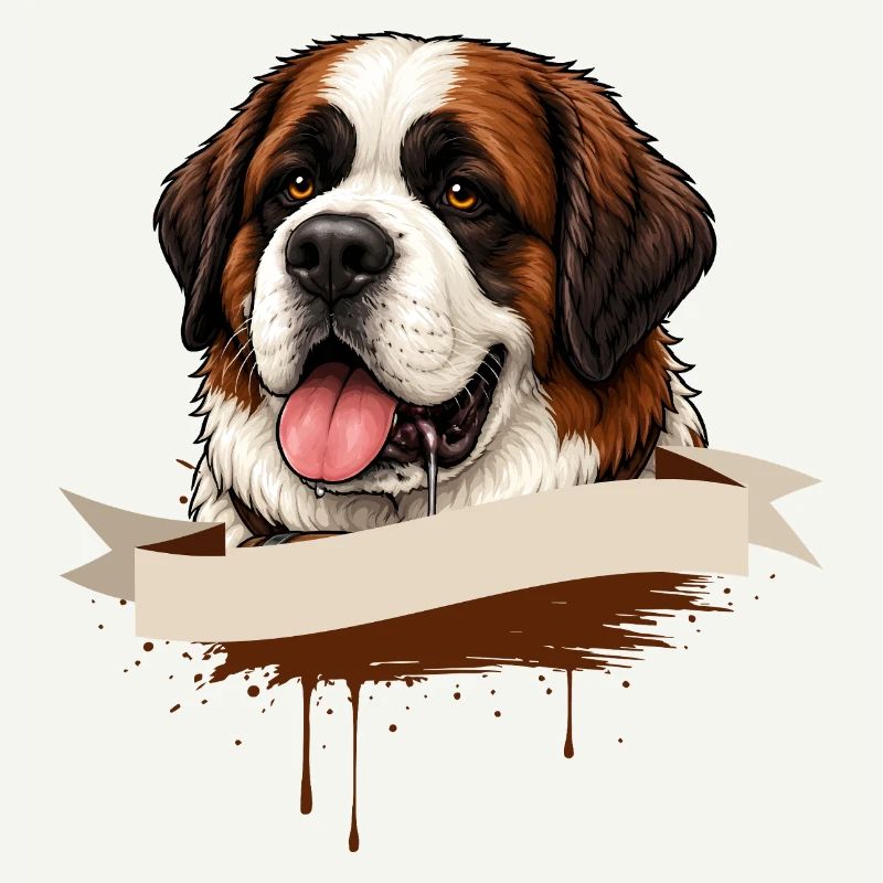 St. Bernard Shirt Dog Lover Gift