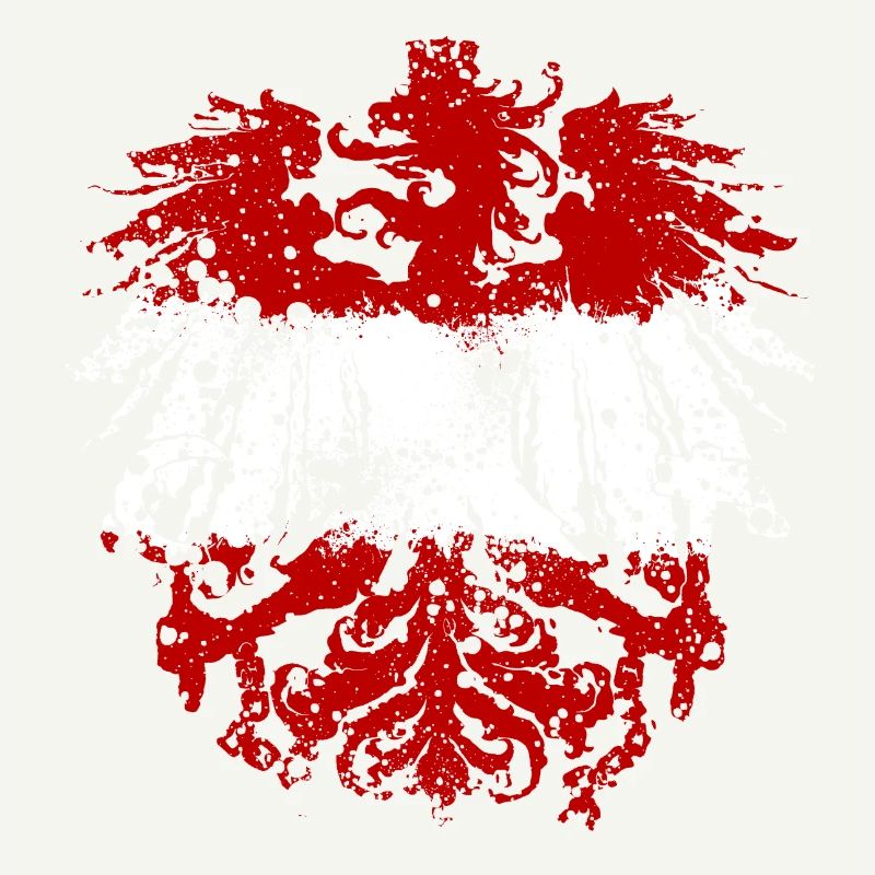 German eagle Austria red-white-red