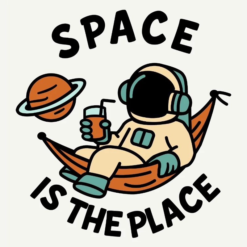 Explorer de l’espace astronaute design relaxant