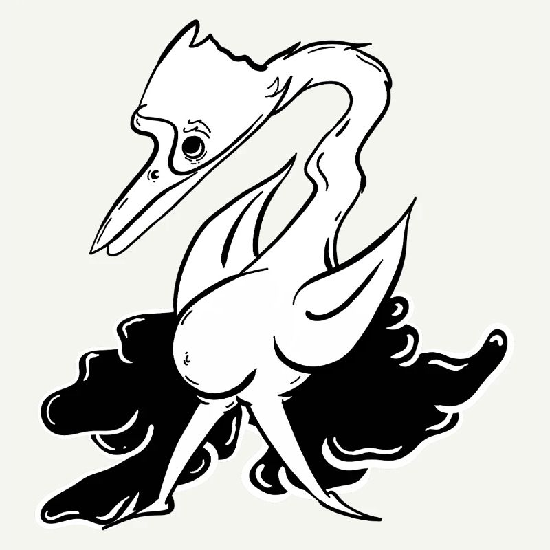 Fantasy Lying Animal with Flight Attributes