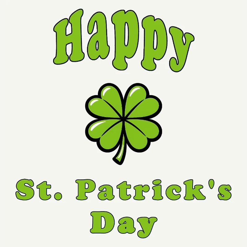 Bonne Saint-Patrick - Trèfle vert