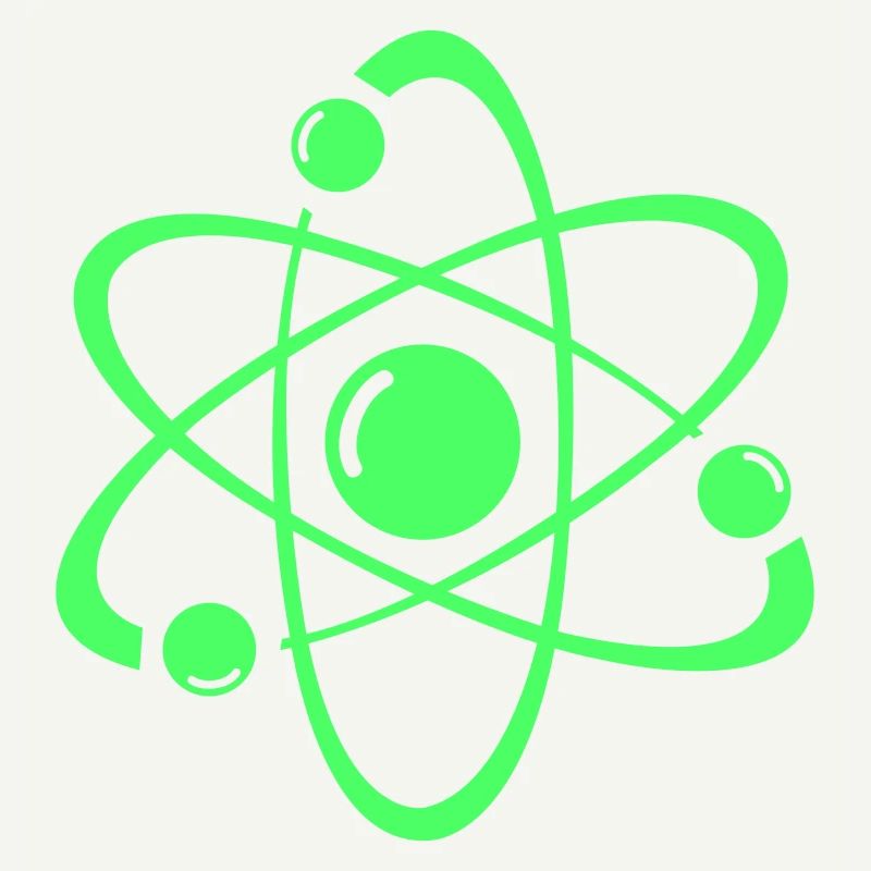 Conception d’atome de néon : image atomique radiante