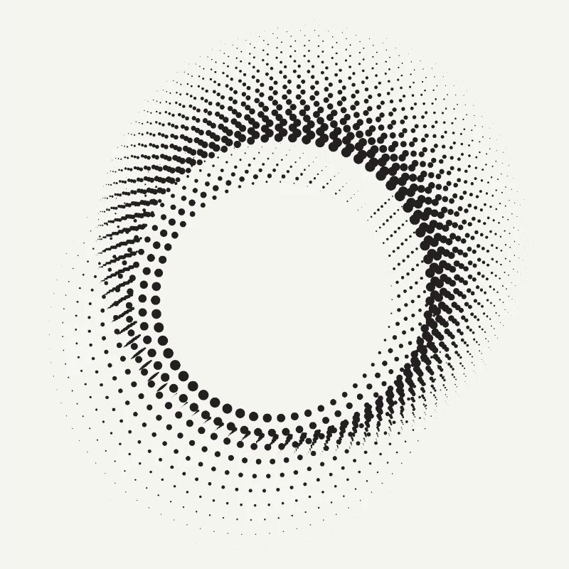 Halo Dot Ring Pattern