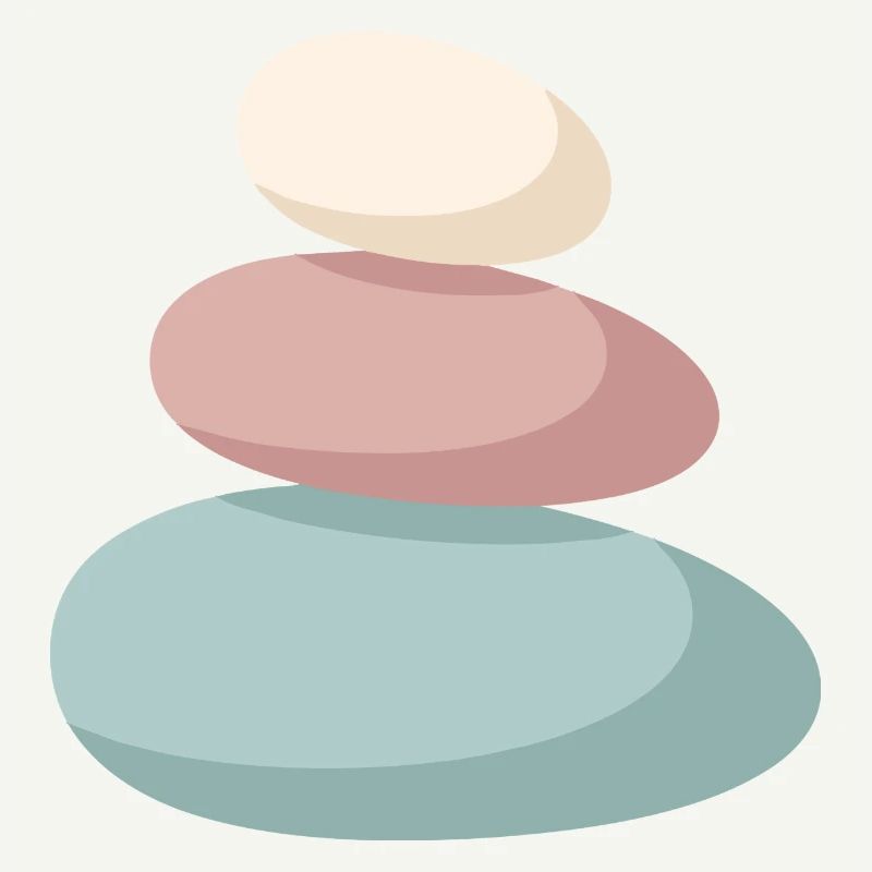 Pastel Stone Stack
