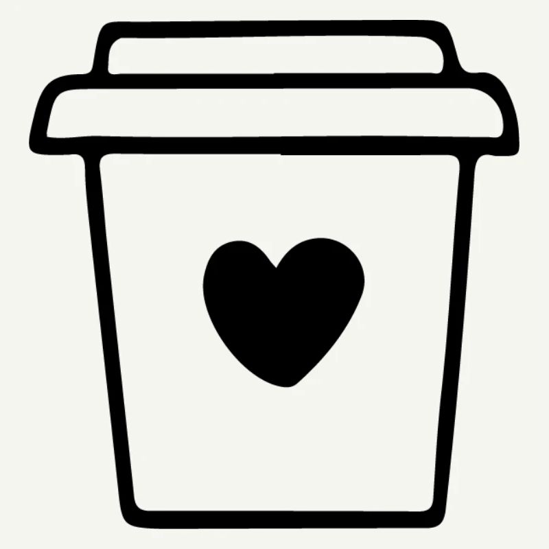 Kaffeebecher mit Herz Morgenmuffel Kaffeetrinker