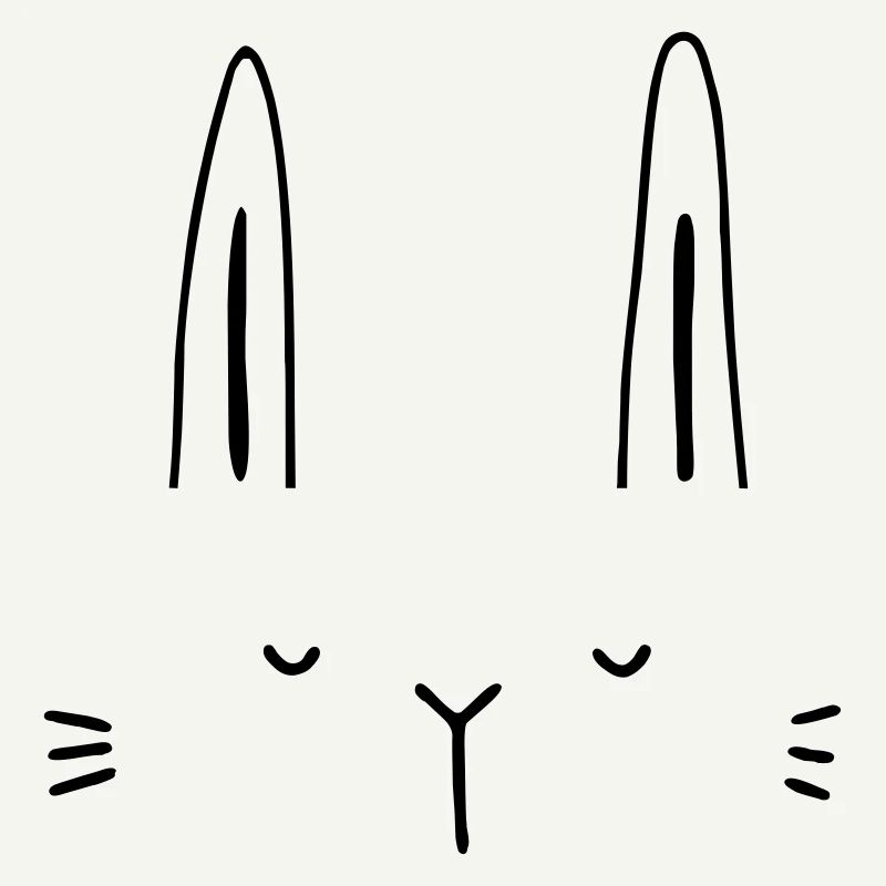 Idée cadeau visage de lapin lapin