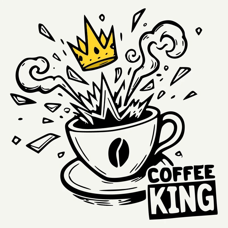 Grind or Die : roi du café krone graffiti kaffee
