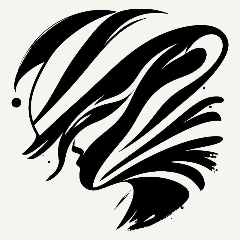 Visage abstrait - Élégant